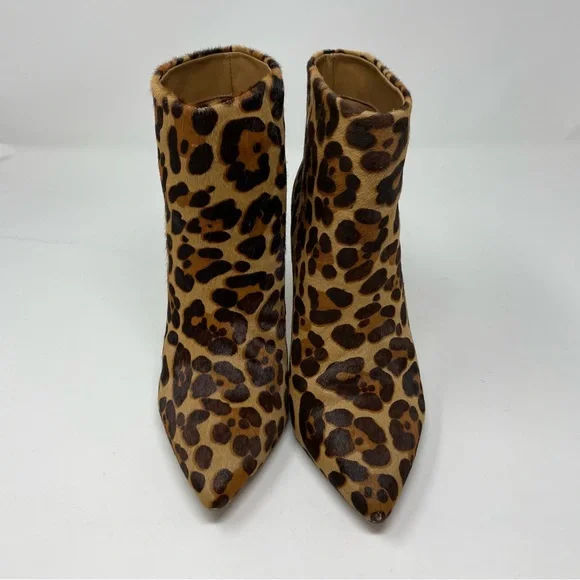 EUC Joie Lina Leopard Calf Hair Booties 38.5 - Picture 2 of 7